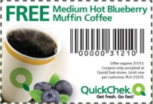 Quickchek Coffee and Muffin