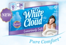 White Cloud Luxuriously Soft Bath Tissue