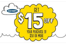 Old Navy $15 Off