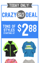 Crazy 8 $2.88 sale