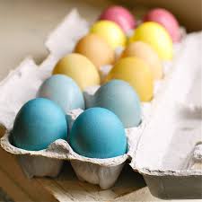 easter eggs naturally dyed