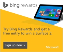 Surface 2 Bing Rewards
