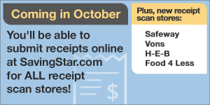 SavingStar Oct New Stores