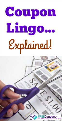 What does that phrase on the coupon you are holding really mean?  Here is a quick look at some coupon jargon.