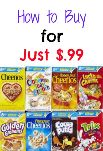 General Mills Cereal for Only $.99